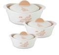 Cello Maple Pack of 3 Thermoware Casserole Set